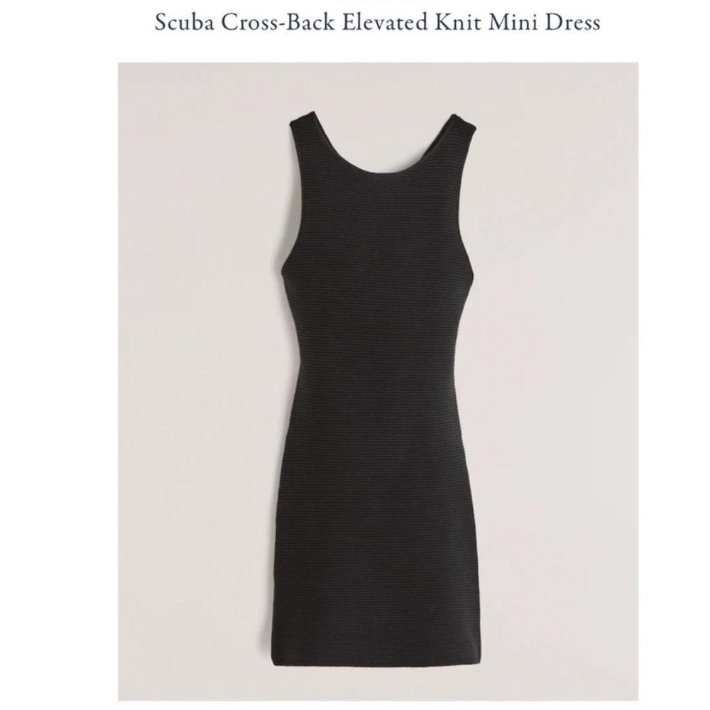Abercrombie & Fitch Scuba Cross-Back Elevated
Knit Mini Dress - Picture 2 of 5